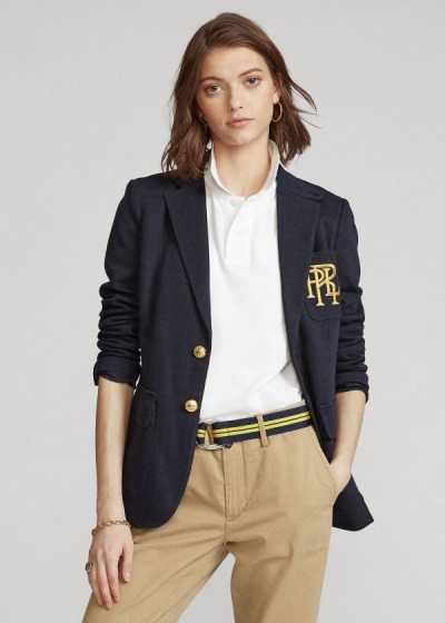 Women's Polo Ralph Lauren Knit Cotton Blazers | 261748DZC